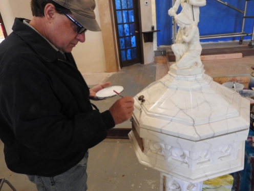 Painting the font